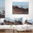 thumbnail image 3 of Designart Beautiful Azores Rocky Coast - Seashore Throw Pillow - 18x18, 3 of 4