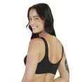 thumbnail image 4 of Carole Martin Full Freedom Soutien-gorge de Confort à Agrafage Frontal avec Bretelles Ajustables - Sans Armatures - Bonnets Extensibles - Taille Unique Convient aux B, C, D et DD Style 7222 Noir 42, 4 of 6