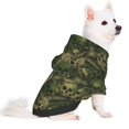 thumbnail image 2 of Fotbe Green Camouflage Skull Sudadera con Estampado para Perros Pequeños – Suéter con Capucha para Mascotas, Tela Suave de Forro Polar con Bolsillo-X-Small, 2 of 7