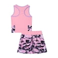 thumbnail image 2 of inhzoy Kids Girls 2PCs Golf Tennis Sports Outfits Racerback Vest with Skirt Skorts Camouflage Pink 10, 2 of 7