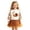 v#3721White3592, variant on Rggeeun Halloween Girls Sets Cute Tops Crew Neck Sweatshirt Ruffle Pleated Skirt Pumpkin Graphic Fall Outfits Everyday Wear Leisure,Brown,3-4 Years