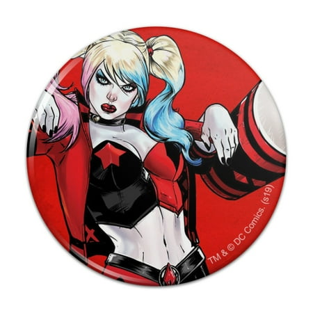 

Harley Quinn Character Kitchen Refrigerator Locker Button Magnet
