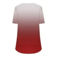thumbnail image 3 of Weikingp T Shirts For Women Clearance,Plus Size Womens Blouses Casual Tunic Tops For Women Loose Fit Short Sleeve Women'S Trendy Gradient Tshirts Crew Neck Womens Tops Rose Gold L, 3 of 4