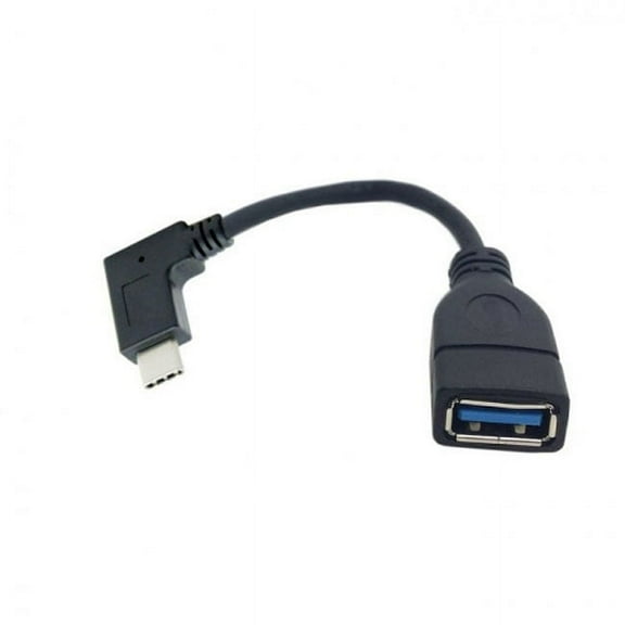 FVH 90 Degree Right Angled USB-C USB 3.1 Type C Male to A Female OTG Data Cable for Macbook Tablet Mobile Phone
