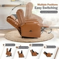thumbnail image 7 of Homall Power Lift Recliner Chair Elderly Recliner Couch Ergonomic Power Lift Leather Couch,Brown, 7 of 7
