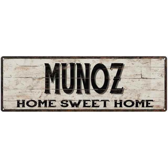 MUNOZ Rustic Home Sweet Home Sign Gift 6x18 Metal Decor 106180084232