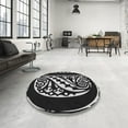 thumbnail image 4 of Ahgly Company Machine Washable Indoor Square Transitional Dark Goldray Area Rugs, 7' Square, 4 of 7