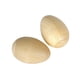 thumbnail image 2 of 2 huevos musicales de madera con arena, maracas, ligeros, compactos, para Pascua. M, 2 of 9