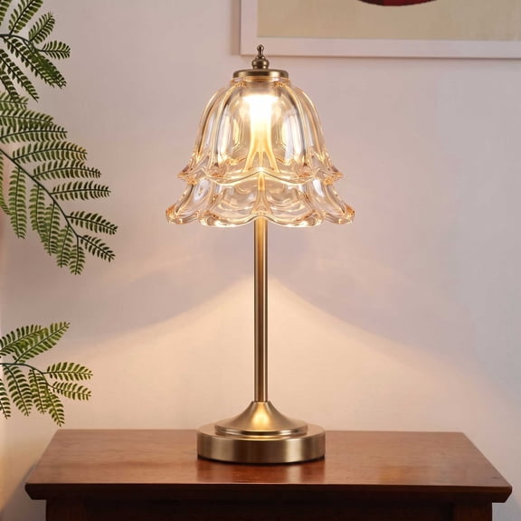 DAYBETTER Cordless Table Lamp, Rechargeable Lamp with Stepless Dimming, Table Lamp with 3 Color Temperatures for Bedroom, Living Room