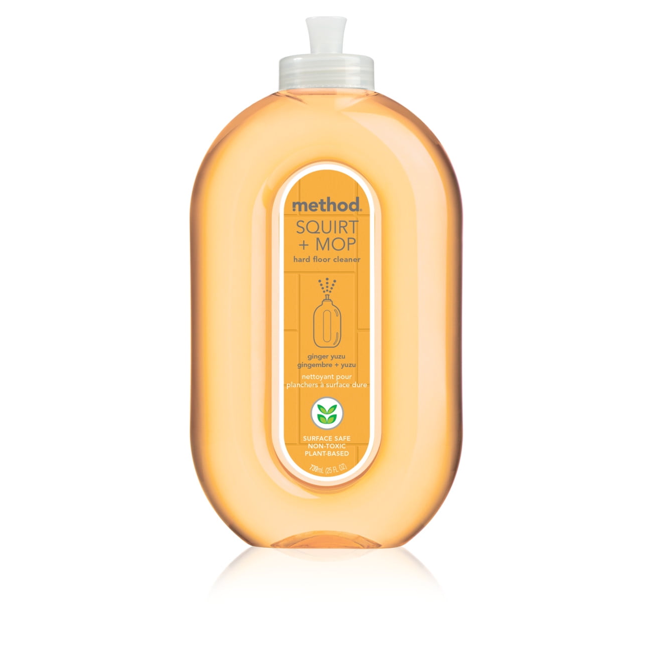 Method Squirt + Mop Hard Floor Cleaner, Ginger Yuzu, 25 Ounce