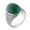 Green, variant on Oval Gemstone Rings for Men 20MM Hammered Dot Textured Stainless Steel Vintage Punk Gothic Statement Personalized Gift Jewelry Silver Plated Blue 8