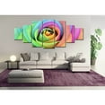 thumbnail image 3 of Startonight Huge Canvas Wall Art Multicolor Rose, USA Large Home Decor, Dual View Surprise Artwork Modern Framed Wall Art Set of 7 Panels Total 39.37 x 94.49 inch, 3 of 9