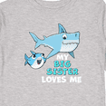 thumbnail image 4 of Inktastic My Big Sister Loves Me with Cute Sharks Boys or Girls Long Sleeve Toddler T-Shirt, 4 of 5