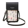 thumbnail image 3 of Xihbxyly Bolsos para Teléfono con Pantalla Táctil para Mujer, Minibolsos Cruzados de Cuero para Teléfono Móvil, Bolso de Hombro, Cartera con Ranuras para Tarjetas de Crédito, 3 of 3