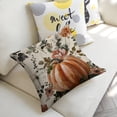 thumbnail image 5 of pumpkin flowers leaveslinen throw pillowcase decoration pillowcase gifting preferred 20x20 inch cushion cover 2 sets sofa pillowcase sofa bedroom living room car, 5 of 8
