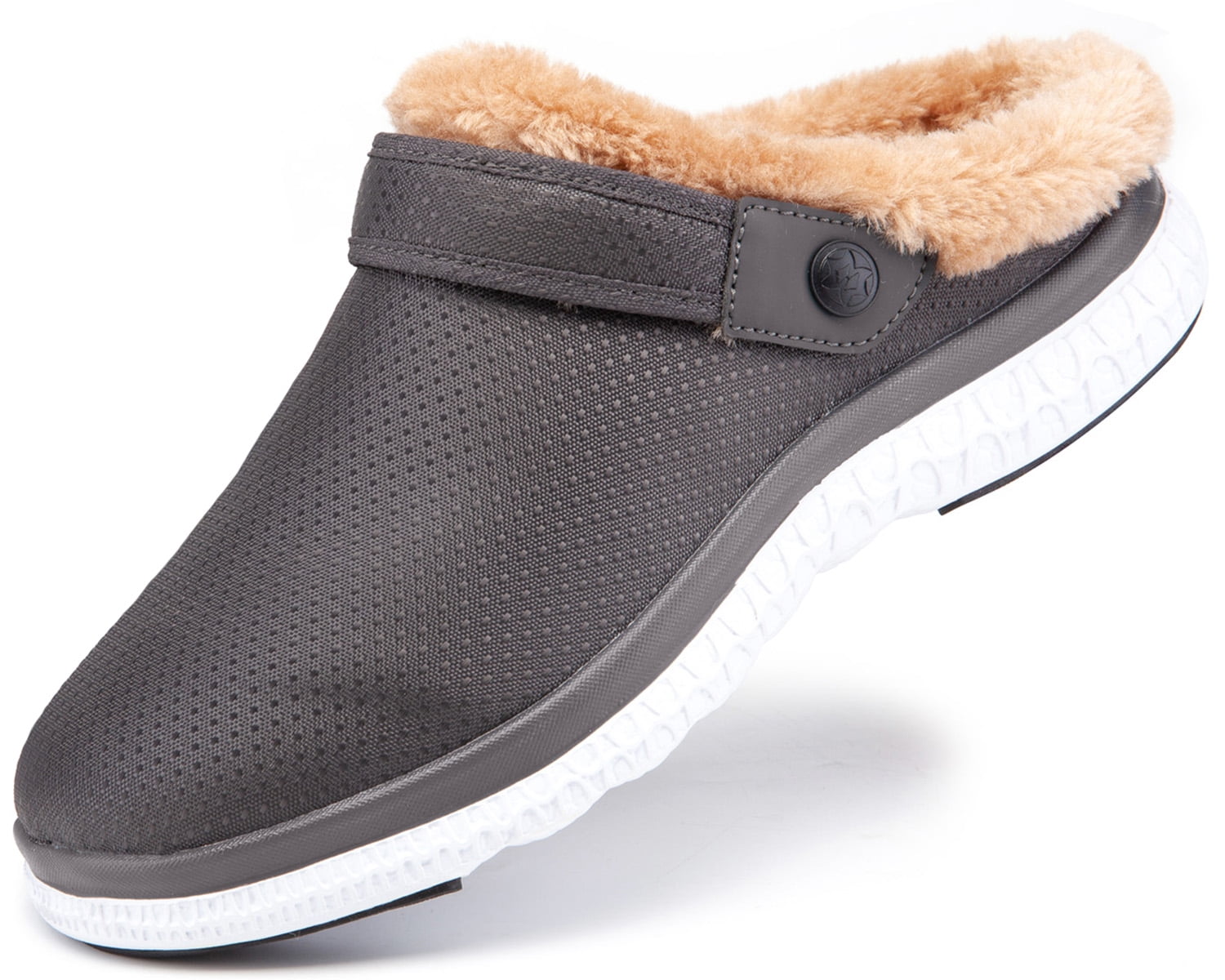 Mens Womens Lined Clogs Winter Slippers 