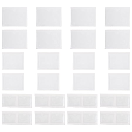 Raindrops Pcs Adhesive Accessories Label Bag Card Holder 12X9X0.2CM Transparent