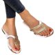 thumbnail image 4 of Amzcrzy Zapatos de mujer,Zapatos de mujer,Zapatillas de mujer, Chanclas de verano con suela plana y diamantes de imitación para mujer, zapatillas informales Sandalias Mujer Zapatillas De Casa, 4 of 4