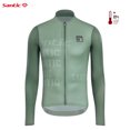 thumbnail image 3 of Santic - Maillot de ciclismo para hombre, nuevo maillot de ciclismo de verano de manga larga, fino, reflectante, de secado rápido, WM3C01167, 3 of 5