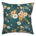 thumbnail image 2 of Creative Products Teal Tropical Floral 18 x 18 Spun Poly Pillow, 2 of 3