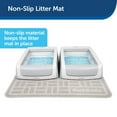thumbnail image 5 of PetSafe Anti-Tracking Litter Mat, Works with All Cat Litter Boxes, Non-Slip, Durable, Gray, Large, 5 of 7