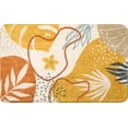 thumbnail image 3 of Fall Bathroom Rugs Cute Yellow Plant Bath Mat Non-Slip Abstract Printed Bath Rug Soft Velvet Machine Washable Boho Floor Mats Autumn Style Aesthetic Design for Bathroom Tub Shower, 20''''x31'''', 3 of 6