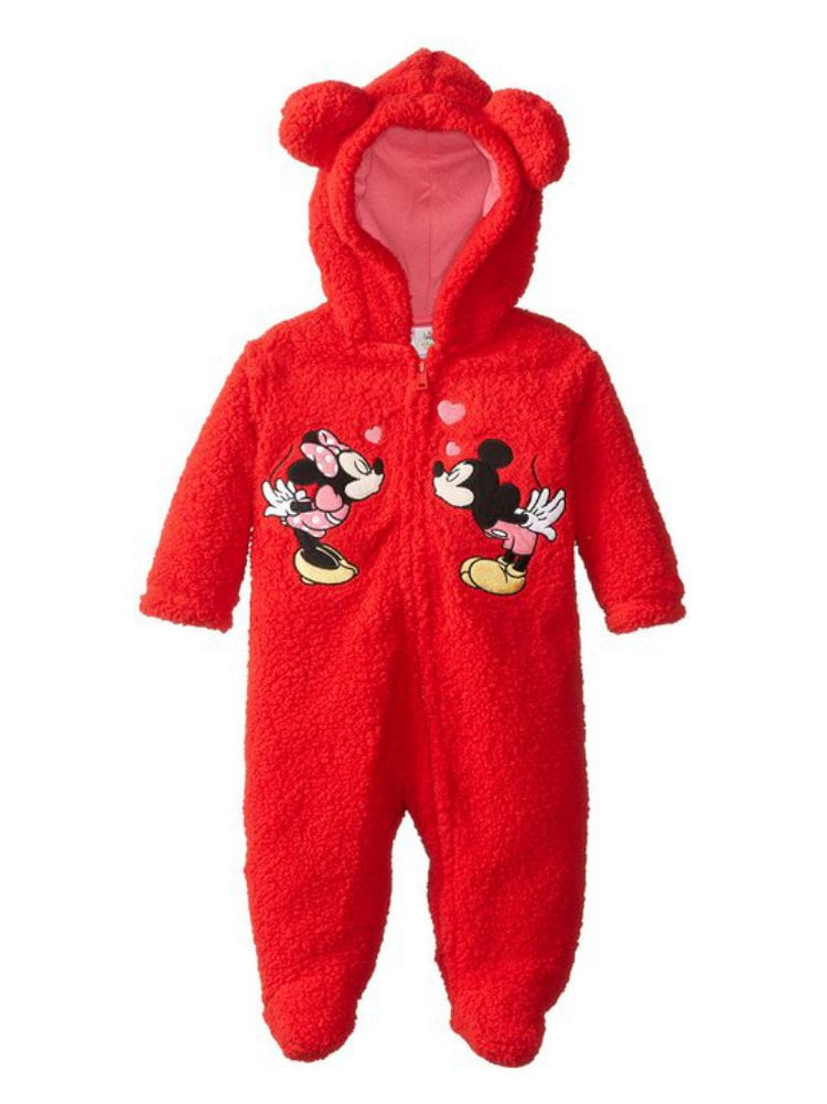 minnie mouse baby snowsuit