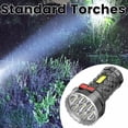 thumbnail image 2 of Muyoka Linterna táctica LED USB con 7 LED con 4 modos de iluminación Antorcha LED con batería de 1200 mAh IP65 a prueba de agua para acampar Senderismo Pesca nocturna Muyoka Hogar, 2 of 7