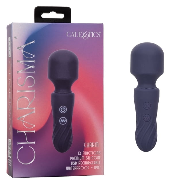 CalExotics Charisma Charm Mini Personal Massage Wand, Blue