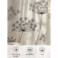thumbnail image 6 of Sheer Curtains 63 Inch Length, Farmhouse Dandelion Semi Sheer Curtains Light Filtering Window Treatment, Spring Modern Minimalist Country Flower Privacy Voile Drapes for Living Room 52x63 Inch, 6 of 7