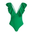 thumbnail image 6 of Sngxgn Swimsuits Tummy Control Bathing Suits for Women Swimwear(Green,M), 6 of 7