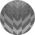 thumbnail image 1 of Ahgly Company Machine Washable Indoor Round Transitional Grey Gray Area Rugs, 4' Round, 1 of 7