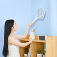 thumbnail image 2 of AMERTEER Rotating Head Electric Fly Swatter  Foldable Bug Fly Zapper Mosquito Zapper Racket w/Hands-Free & Handhold Modes  Outdoor/Indoor Killer for Flies, 2 of 4