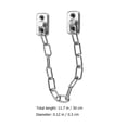 thumbnail image 2 of 2Pcs Window Safe Locks Door Protective Locks Household Chain Locks (Silver), 2 of 8