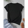 thumbnail image 2 of When God Made Me He Grinned And Said Women's Plus Size T-Shirt Shirt Casual 220g Funny Oversized Graphic Short Sleeve 1 Pcs Tee Novelty Crew Neck Top 100% Polyester, 2 of 5