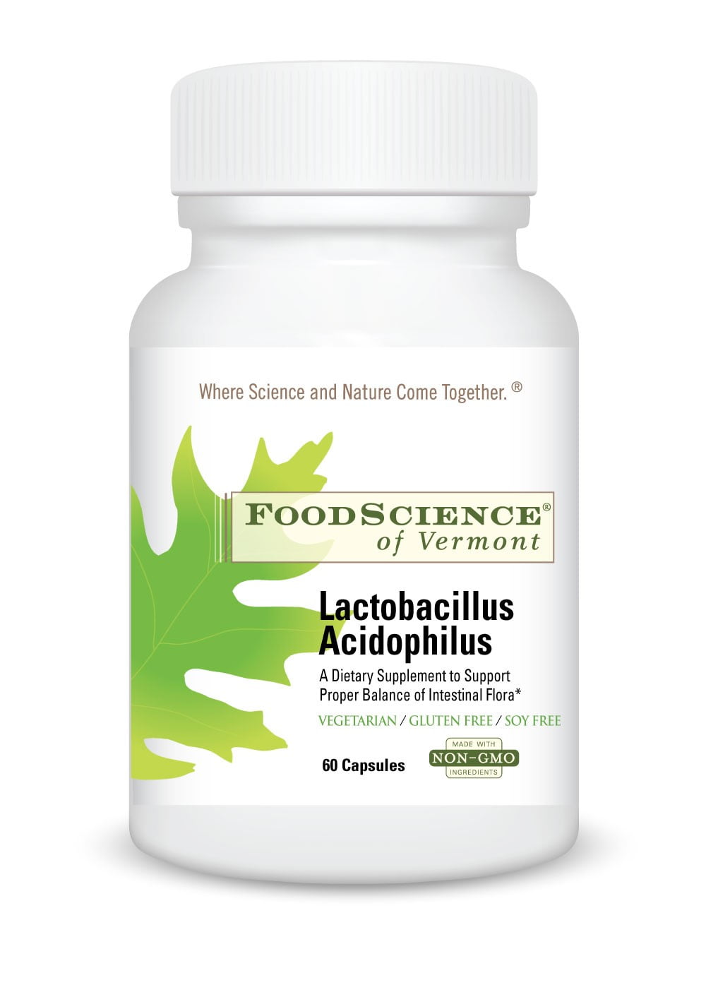 FoodScience of Vermont Lactobacillus Acidophilus, 60 Ct