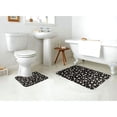 thumbnail image 4 of Xecao Daisy 2-Piece Vintage Seamless Anti-Skid Mat Set, featuring a stylish pattern for a safe and elegant toilet rug experience, 4 of 6