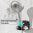 thumbnail image 6 of Suction Cup Shower Head Holder, Adjustable Handheld Shower Mount, No Drill Bathroom Bracket, 6 of 9