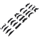 thumbnail image 1 of Pegatinas para barba postiza, 20 piezas, bigotes falsos, vello facial falso, bigotes negros peludos, rendimiento de alta gama, 1 of 14