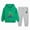 T026-Light Green, variant on Zuwimk Toddler Boy And Girls Clothes Long Sleeve Hooded Pullover Graphic Print Sweatshirt   Pants 2pcs Fall Winter Outfit Set(T026-Light Green)