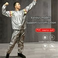 thumbnail image 2 of PVC Plastic Sauna Suit Exercise Gym Outfit Boosts Metabolism Fat Burn During Workouts Men Women, 2 of 7