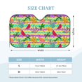 thumbnail image 2 of Kdxio Multicolored Tropical Print Windshield Sun Shade, Foldable Sun Blocker for Car,Truck,SUV Automotive Interior Sun Protection,Reflective Shade for Front Windshield(Medium), 2 of 6