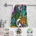 thumbnail image 4 of Dreamtimes Ghost Pumpkins Cactus Hand Towels 2 PCS, Ultra Soft and Highly Absorbent, Halloween Cartoon Monsters Decorative Fingertip Towel for Home, Bathroom, Kitchen, 28.3"x14.4", 4 of 5
