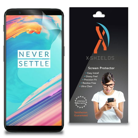 XShields© High Definition (HD+) Screen Protectors for OnePlus 5T (Maximum Clarity) Super Easy Installation [5-Pack] Lifetime Warranty, Advanced Touchscreen Accuracy