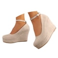 thumbnail image 3 of YLYL Women's Pumps Pointed Toe Chunky Block Heel Trendy Office Work Business Wedding Prom Dress Shoes, 3 of 9