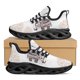 thumbnail image 1 of Zapatos ligeros con cordones y estampado de mandala bohemio blanco con elefante, zapatos casuales para correr, calzado casual, zapatos, 1 of 6