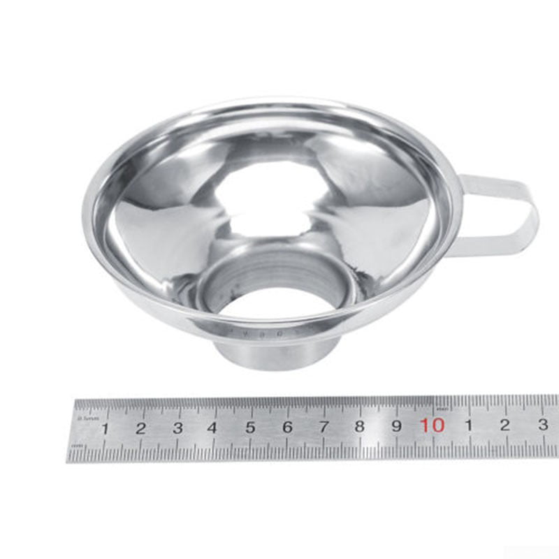 Stainless Steel Wide Mouth Funnel Canning Jar Cup Hopper Filter Kitchen Supply 