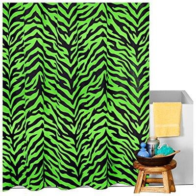 Karin Maki Zebra - Karin Maki Zebra Shower Curtain, Lime