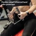 thumbnail image 4 of Silicone Workout Grips, Small Lightweight 2PCS Ergonomic Design Fingerless Gym Grip Non Slip Texture  for Weight Lifting Black, 4 of 7