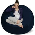 thumbnail image 5 of Theater Sacks 5-foot Bean Bag Chair Large Memory Foam Bean Bag Lemon Modern & Contemporary, Casual, 5 of 5